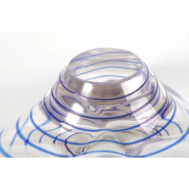 Czech Bohemian White Glass Bowl For Sale - Image 4 of 8