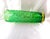 Glass Tall Green Cut to Clear Murano Glassware Vase For Sale - Image 7 of 7