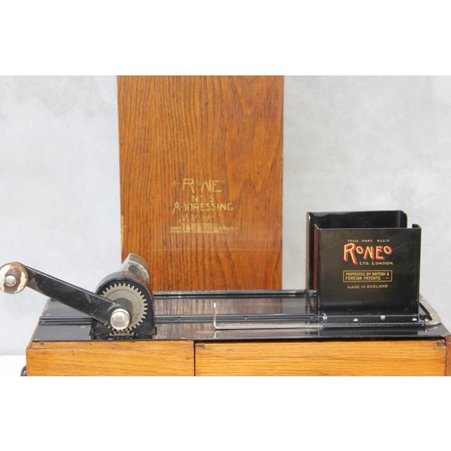 Vintage Addressing Machine from Roneo For Sale - Image 9 of 11
