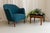 Danish Modern Easy Chair in Teal Blue, 1950s For Sale - Image 18 of 18