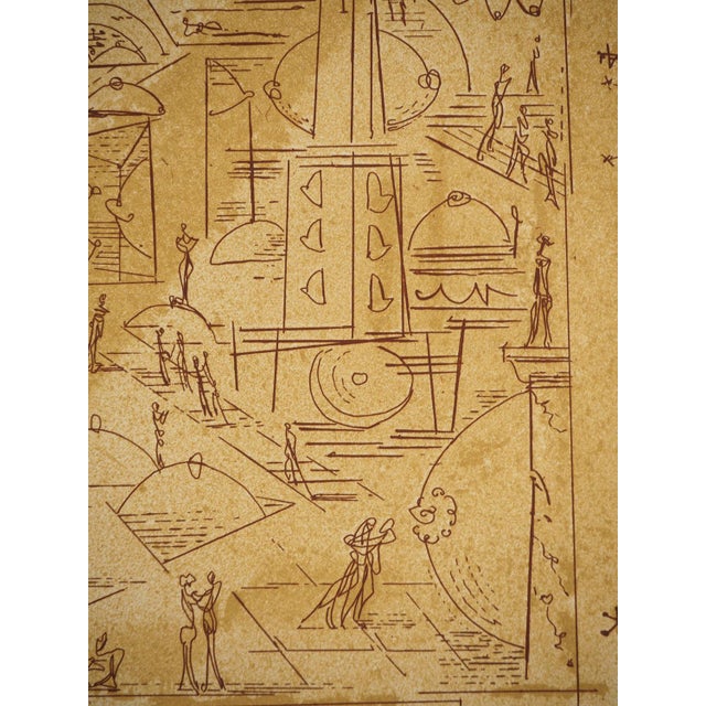 André Masson, Senological Urban Planning, Original Engraving For Sale - Image 5 of 6