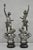 Antique French Renaissance "Le Force & Le Pouvoir" Spelter Metal Sculpture Pair For Sale - Image 12 of 12