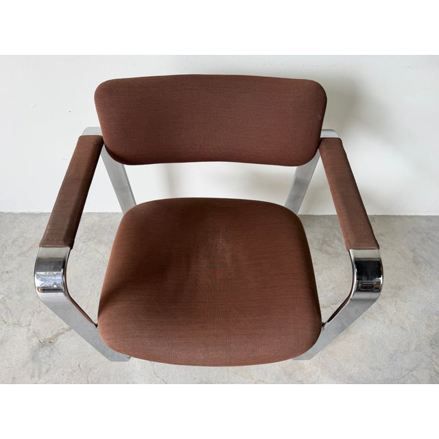 Chrome Vintage Italian Eero Aarnio Chrome Accent / Desk Chair For Sale - Image 8 of 18