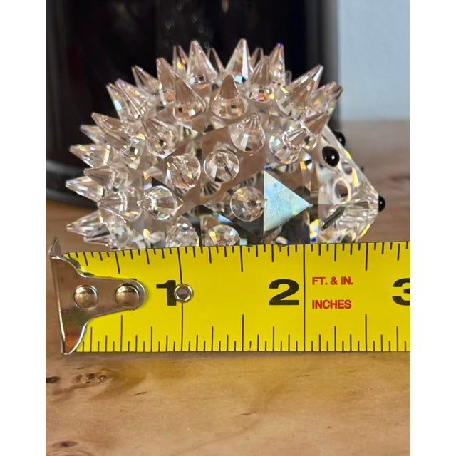 Glass Vintage Swarovski Crystal Hedgehog For Sale - Image 7 of 9