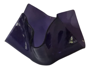 Moulded Glass Handkerchief Vase