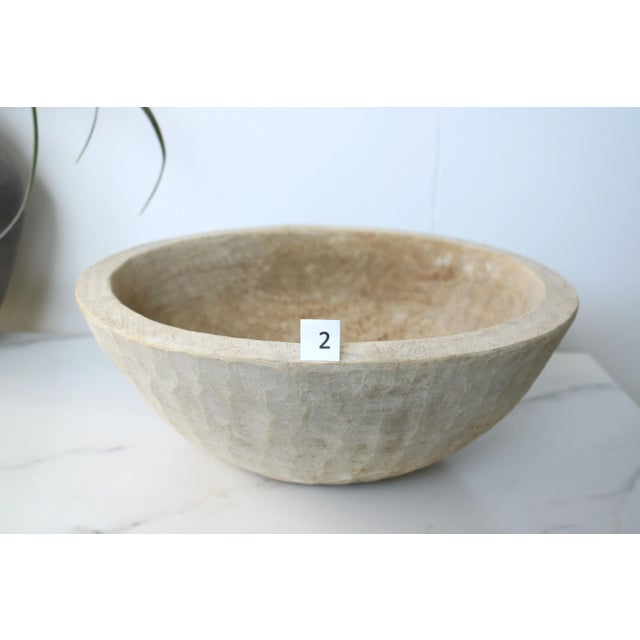 Early 20th Century Wooden Dough Bowl/Vintage Hand Carved/Rustic For Sale - Image 5 of 7