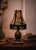 2020s Designer P. Kaufmann “Tiger Eye Basketweave Slate” Fabric Lampshade With Black Trim For Sale - Image 5 of 5