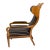 Early 19th Century Biedermeier Solid Walnut Ear / Wing Armchair, in Restored conditions. Designed before 1890