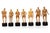 Group of 15 Carved Wood Sculpture Figural Studies or Artist Models, 20th Century For Sale - Image 4 of 18