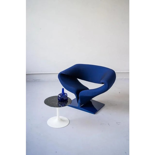 1960s Blue Ribbon Armchair by Pierre Paulin for Artifort, 1966 For Sale - Image 5 of 11