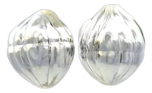1990s Tiffany & Co Estate XL Puffed Clip-on Earrings Sterling Silver, 2 pieces