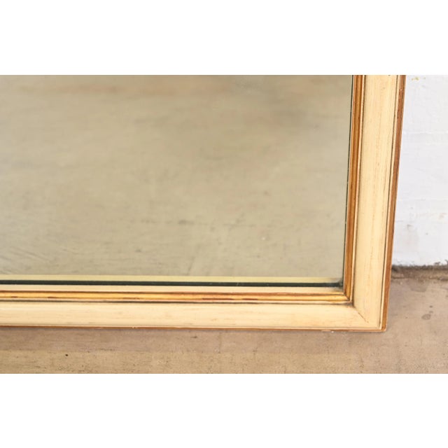 Wood John Widdicomb Neoclassical Painted and Gold Gilt Large Wall Mirror, 1950s For Sale - Image 7 of 10