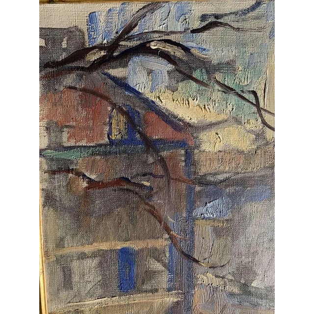 Scandinavian Oil on Canvas attributed to Ingegerd Beskow, 1940s For Sale - Image 8 of 11