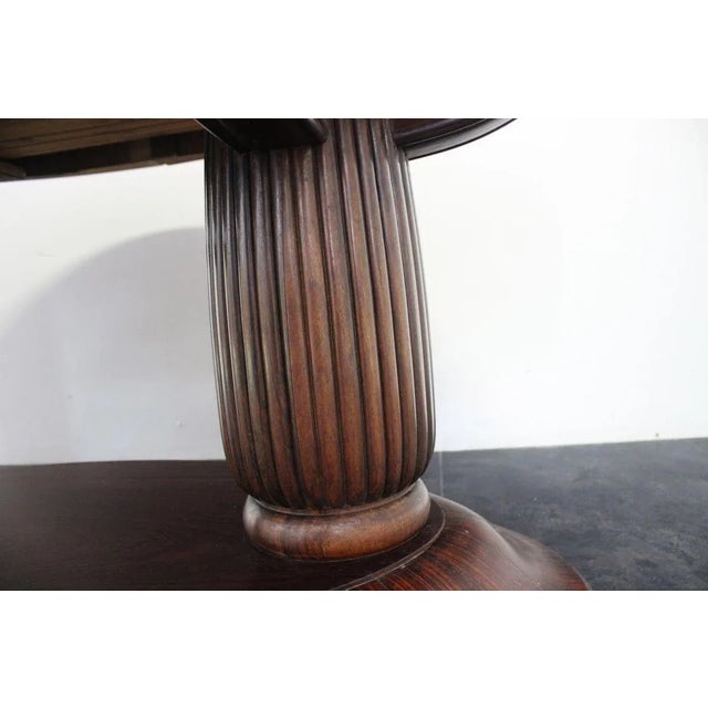 1920s Art Deco Extendable Rosewood Dining Table, 1920s For Sale - Image 5 of 9