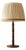 Lily Table Lamp in Wood with Cotton Pleated Shade by Popus Editions For Sale