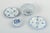 Four pieces of porcelain, korea. A collection of four porcelain pieces with blue-and-white decoration: one bowl, two...