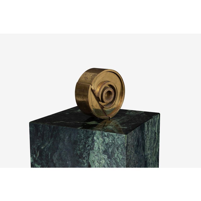 Metal Tony Rosenthal Disc Tabletop Sculpture, 1968 For Sale - Image 7 of 14