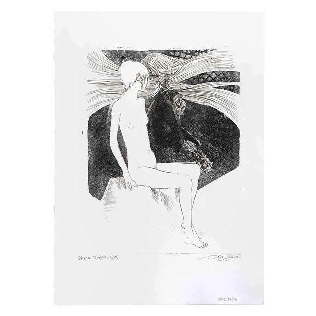 Leo Guida, Sibilla (Sibyl), Etching, 1972 For Sale