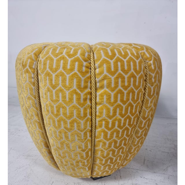 Textile Set of Poufs by Jindřich Halabala for Up Zavody, 1940s For Sale - Image 7 of 8