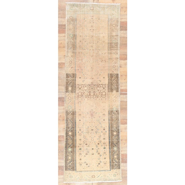 Mid 20th Century Vintage Persian Malayer Rug -03'04 X 10'06 For Sale - Image 9 of 9