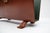Brown Magazine Rack in Leather and Brass from Jacques Adnet, 1950s For Sale - Image 8 of 11