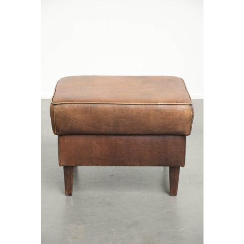 Set of Sheepskin Lounge Chair and Ottoman For Sale - Image 13 of 18