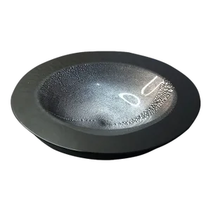 1980s Signed Gambaro & Poggi Murano Italy Black Aventurine Art Glass Bowl
