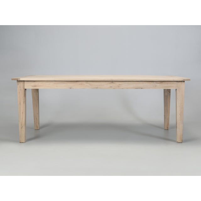 Brown Farm Table That Comfortably Seats (8) and Constructed of Elm Wood Imported Uk For Sale - Image 8 of 12