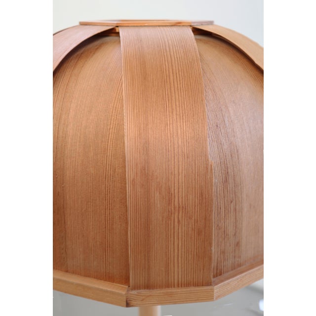 1970s Bentwood Table Lamp from Solbackens Svarveri, Sweden, 1970s For Sale - Image 5 of 8