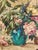 Mid Century Floral Still Life Oil Painting in Period Carved Frame For Sale In New York - Image 6 of 16