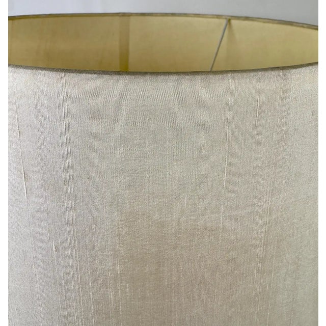 Vintage MCM Bitossi Table Lamp, Ceramic With Blue Leaves, Italy, 1950s For Sale - Image 11 of 11
