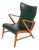 Architectural Swedish Armchair by Axel Larsson, 1950s For Sale