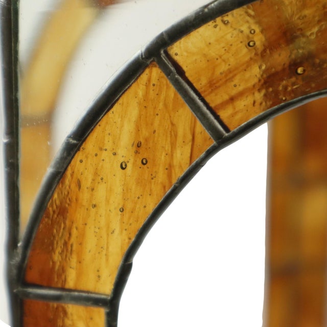 Stained Glass Gazebo Candle Holder in Colored Glass, 1990s For Sale - Image 9 of 18