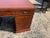 English Antique English Mahogany Inlaid Partner Desk Leather Top Circa 1890 For Sale - Image 3 of 7