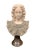 White Early 20th Century Italian Marble Bust of a Woman For Sale - Image 8 of 8