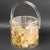 Contemporary Christian Dior Interior Barware Lucite Ice Bucket With Dried Lunaria For Sale - Image 3 of 12