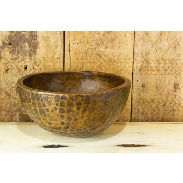 19th Century Mani Handhewn Nepalese Bowl For Sale - Image 4 of 8
