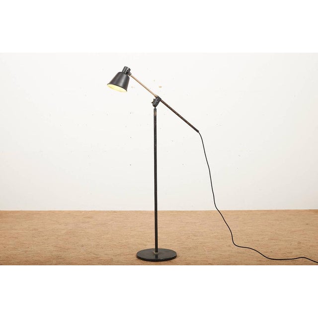 Floor Lamp with Black Die-Cast Aluminum Base from Bag Turgi, 1930s For Sale - Image 14 of 14