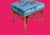 Late 19th Century French Chinoiserie Faux Bamboo Ottoman Stool With Antique Gilt Finish and Needlepoint Upholstery For Sale In Miami - Image 6 of 9