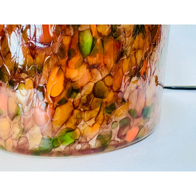 Mushroom Table Lamp in Marbled Glass from Peill & Putzler, Germany, 1970s For Sale - Image 4 of 18