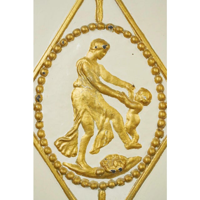 Metal The Plaza Hotel French Cast Iron Fireback Set For Sale - Image 7 of 16