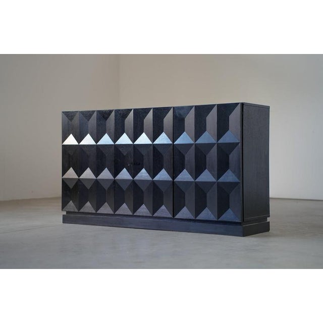 Brutalist Black Sideboard by Frans Defour, Belgium, 1970s For Sale - Image 4 of 10