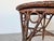 1960s Vintage Boho Chic Bamboo and Rattan Round Accent Table For Sale - Image 5 of 12