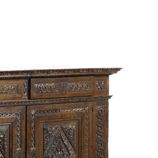 Antique Portuguese Credenza in Chestnut, 1700s For Sale - Image 4 of 6