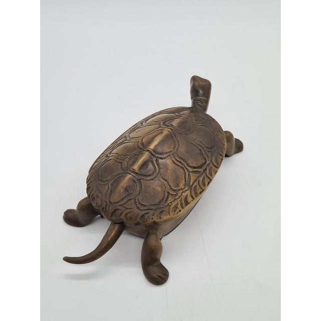 Metal Brass Turtle Box, 1970s For Sale - Image 7 of 13