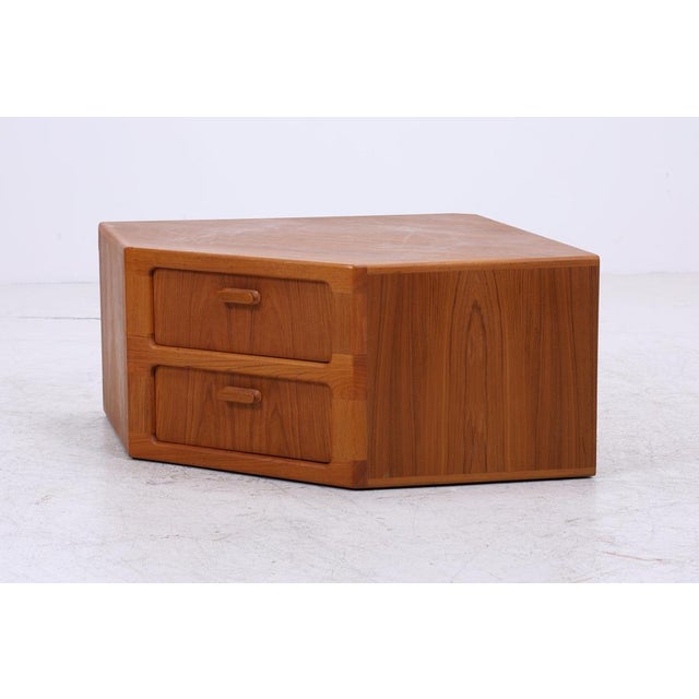 Vintage Danish Teak Corner Chest of Drawers from Dyrlund For Sale - Image 13 of 14