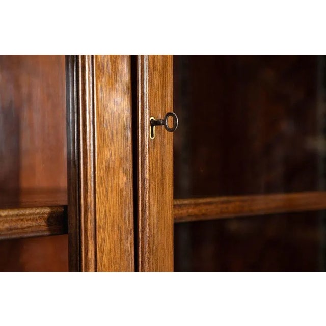 English Mahogany Glazed Bookcase, 1900 For Sale - Image 8 of 14