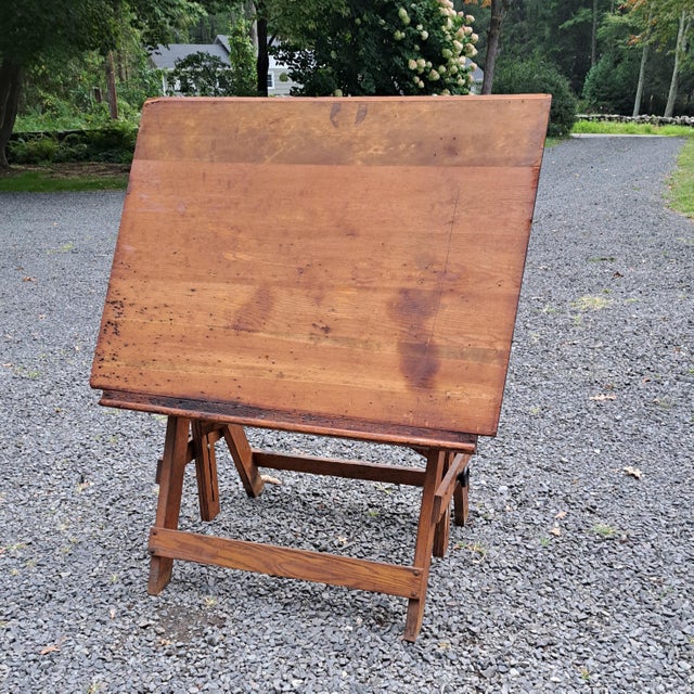 Antique Keuffel & Esser Popular Drawing Table For Sale - Image 4 of 13