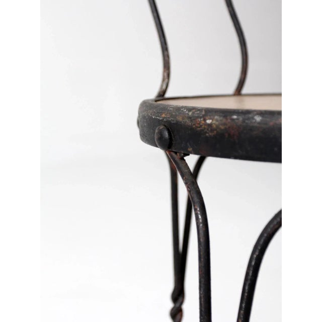 Antique Ice Cream Parlor Chair For Sale - Image 4 of 7