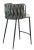Contemporary Milano Counter Chair in Gray and White For Sale - Image 3 of 3